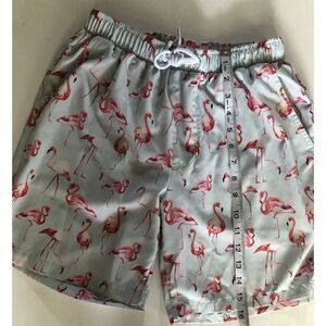 Mosmann Australia Swim Trunks Shorts Flamingo Print Size S For Man